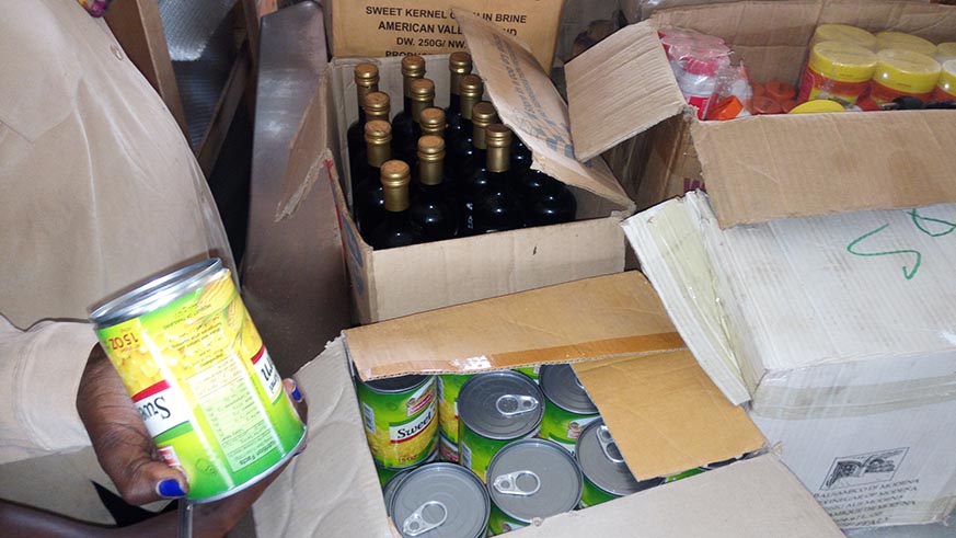 Most of food and beverage stuffs reached the expiry period. Regis Umurengezi