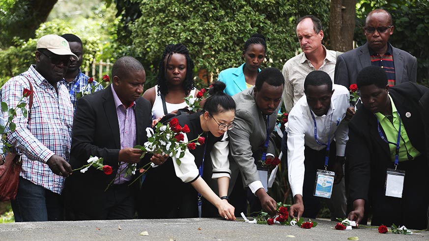 Over 100 Regional academics visited the memorial to learn the history of Rwanda