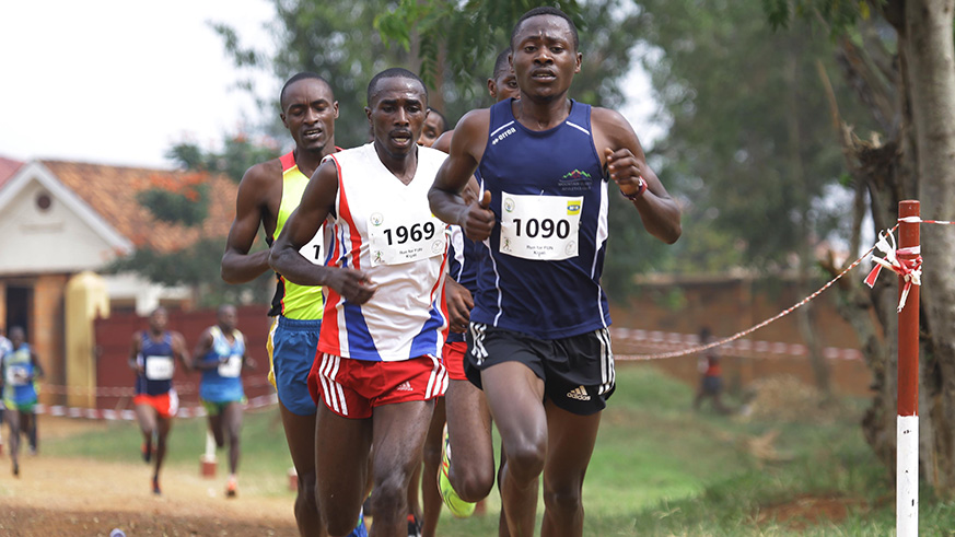 Long distance runner Ernest Sugira is among 21 athletes who joined camp ahead of the 2018 Kigali International Peace Marathon. Sam Ngendahimana.