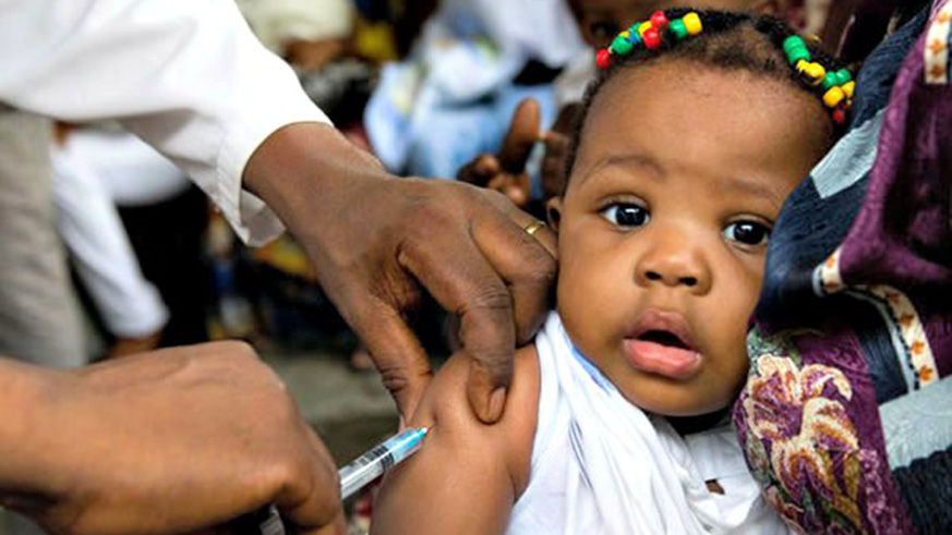 A baby being immunised. Net photo.
