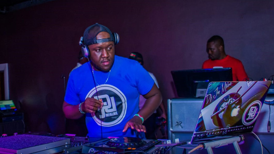 Kenyaâ€™s top DJ Joe Mfalme on the wheel of steel at Prime Saturdays show.