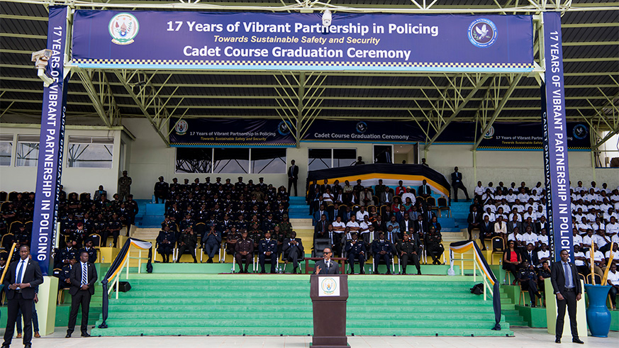 â€œâ€¦Police cannot achieve its mission on its own; police can only succeed when working in collaboration with citizens.â€  President Paul Kagame on 2017 Police Day.