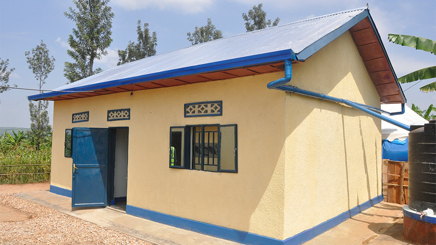 One of the houses that were constructed for vulnerable families.