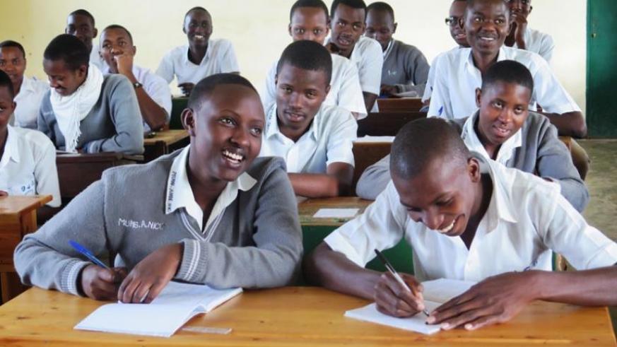 Students at GS Officiel de Butare in class in 2015. (File)