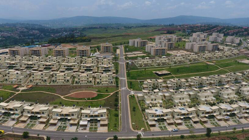City of Kigali offices and the changed skyline.