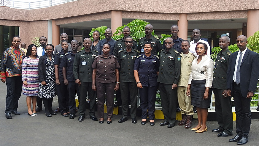 Participants in a group photo. Frederic Byumvuhore.