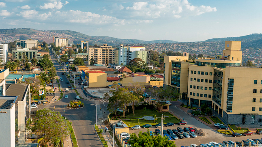 City of Kigali offices and the changed skyline.