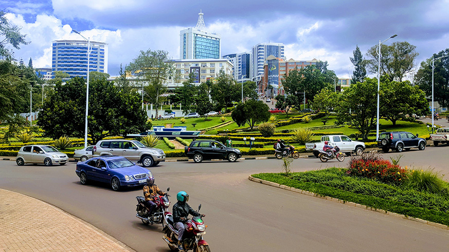 City of Kigali offices and the changed skyline.