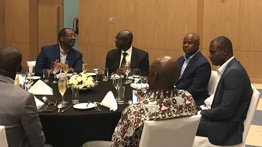 The Angolan delegation was yesterday hosted to a dinner that was attended by senior  Rwandan officials