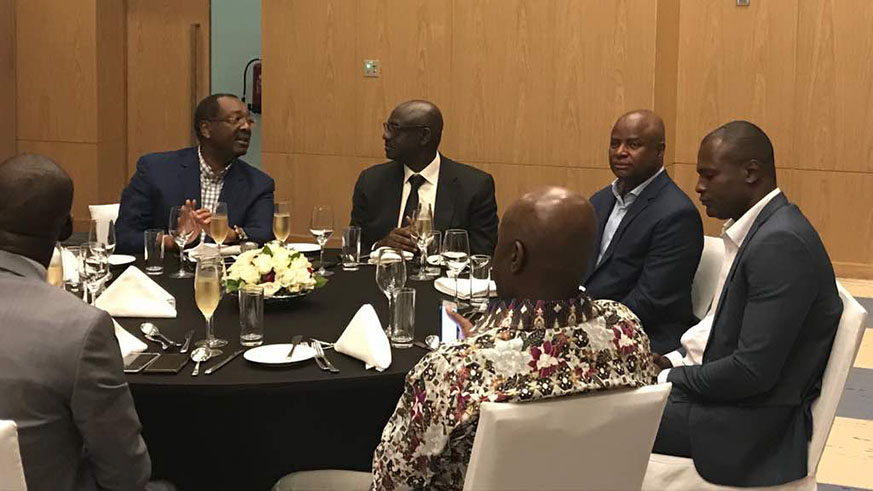 The Angolan delegation was yesterday hosted to a dinner that was attended by senior Rwandan officials The Angolan delegation was yesterday hosted to a dinner that was attended by senior Rwandan officials