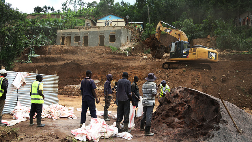 Some people whose houses should be affected by the desasters were relocated to better repair the demaged parts (Sam Ngendahimana)
