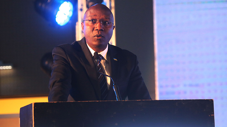 Prime Minister Edouard Ngirente delivers his remarks. Sam Ngendahimana.