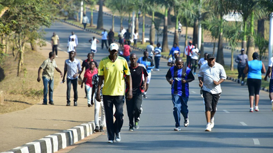 Walking or jogging are great exercise. File photo 