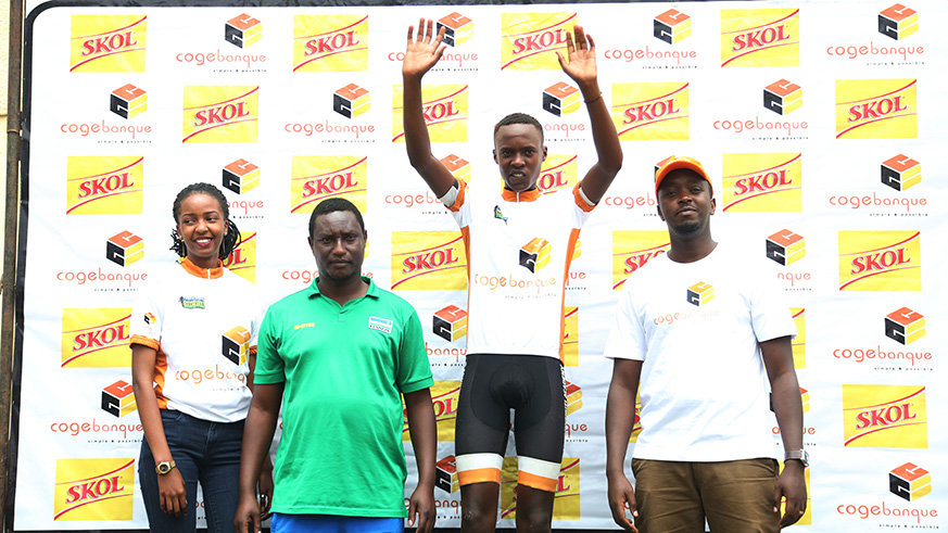 Les Amis Sportifs young rider  Eric Muhoza won 90km race in Juniors category