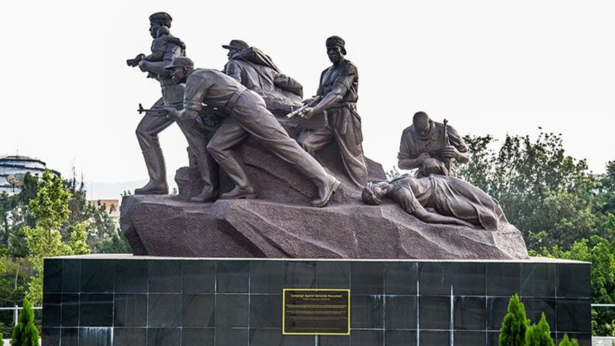 The liberation monument at the Parliament Building in Kimihurura. The African Day will be celebrated on May 25. File.