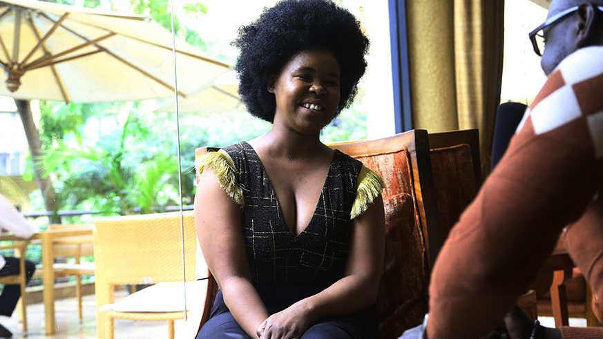 Zahara during the interview at Kigali Serena. (Photos by Sam Ngendahimana)