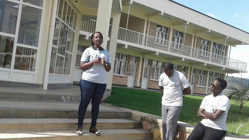 Steven Mutabazi the board chairman NIRDA and CNLG legal advisor Dr DiogÃ¨ne Bideri lay a wreath at the memorial site. All photos by Joseph Mudingu.