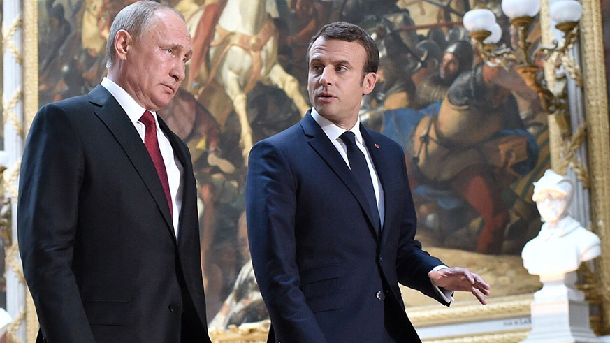 Putin and Macron discussed the situation of Iran, Syria and Ukraine and agreed to further develop bilateral relations. (Net photo)