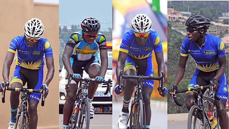 Team Rwandau2019s Jean Bosco Nsengimana , Hadi Janvier , Patrick Byukusenge and Didier Munyaneza are among the six riders to compete in Tour du Cameroun. Sam Ngendahimana.