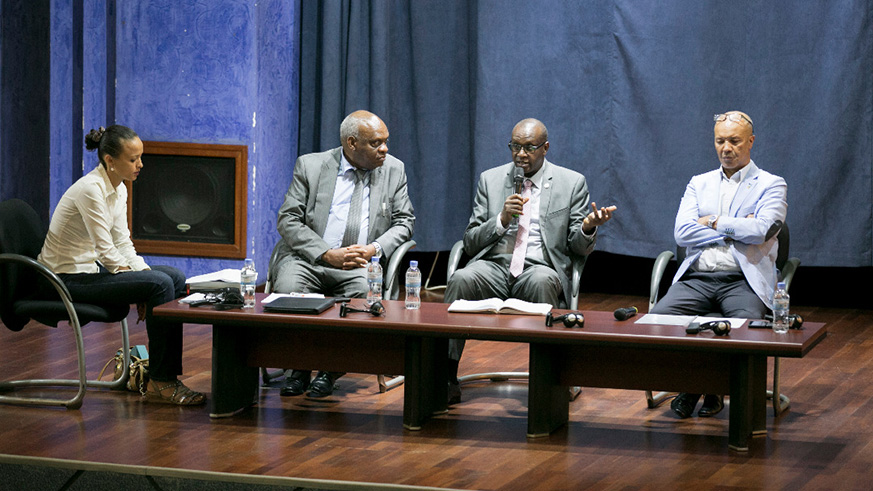 Panel dicussion with Mr AndrÃ© Twahirwa, Dr Jean DamascÃ¨ne Bizimana and Mr Albert Toch.