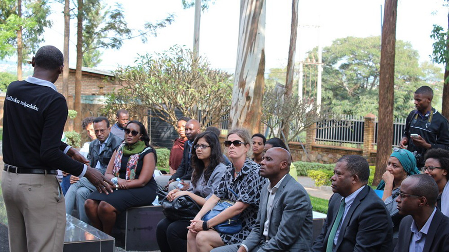 SDGs center for Africa staff visit Ntarama  memorial site.courtesy 