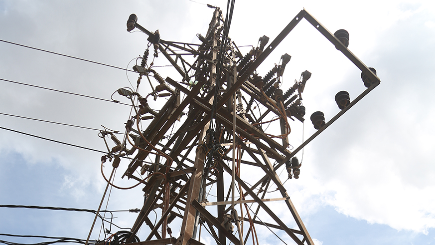 A pylon at Kicukiro substation.