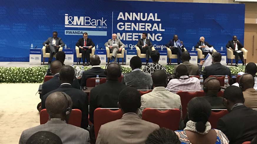 Participants at the I&M Bank General Assembly in Kigali this week. / Michel Nkurunziza.