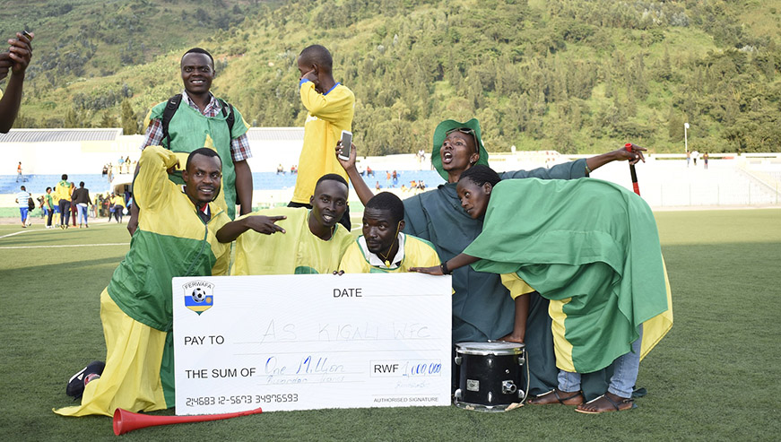AS Kigali had equipped supporters at the winner-take-all clash on Saturday in Rubavu district. Courtsey