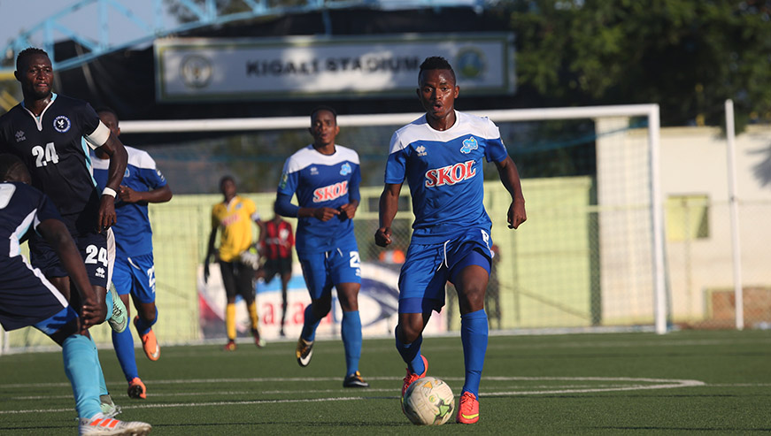 Attacking midfielder Kevin Muhire with the ball