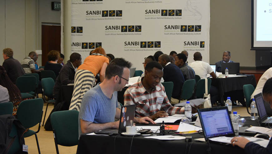 Biodiversity professionals during a training on u201cData Use for Decision Makingu201d in South Africa. Courtesy.