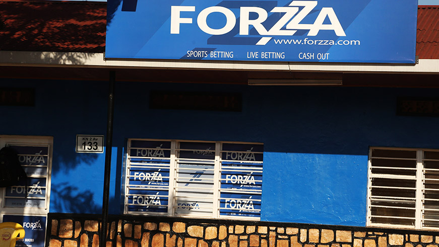 Forzza betting shop in Kigali (Sam Ngendahimana)