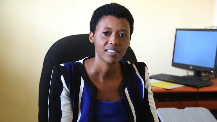 Alphonsine Dusabeyezu, the head teacher at Groupe Scolaire Kimironko I speaks to journalist during the interview. All photos/Sam Ngendahimana. Alphonsine Dusabeyezu, the head teacher at Groupe Scolaire Kimironko I speaks to journalist during the interview. All photos/Sam Ngendahimana.