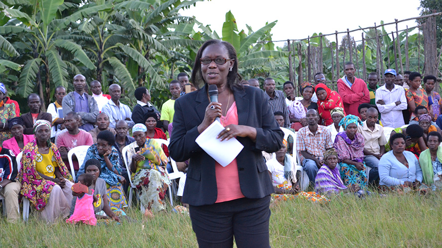 Dr Alvera Mukabaramba, the Minister of State in Ministry of Local Government (MINALOC) in charge of social affairs