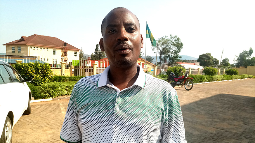RCAâ€™s Chief Cooperative Inspector in the City of Kigali, Ntaganda, speaking to The New Times after the training of motor driver cooperative leaders from Gasabo District on Friday (E. Ntirenganya)