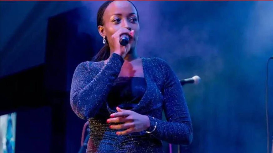 Sylvie hosting her first Kigali Jazz Junction show. courtesy