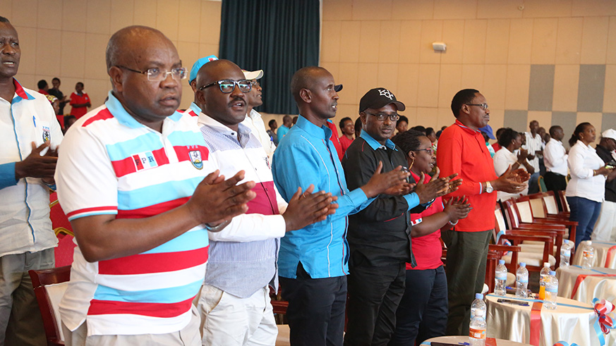 Members of RPF during the elections in Gasabo District