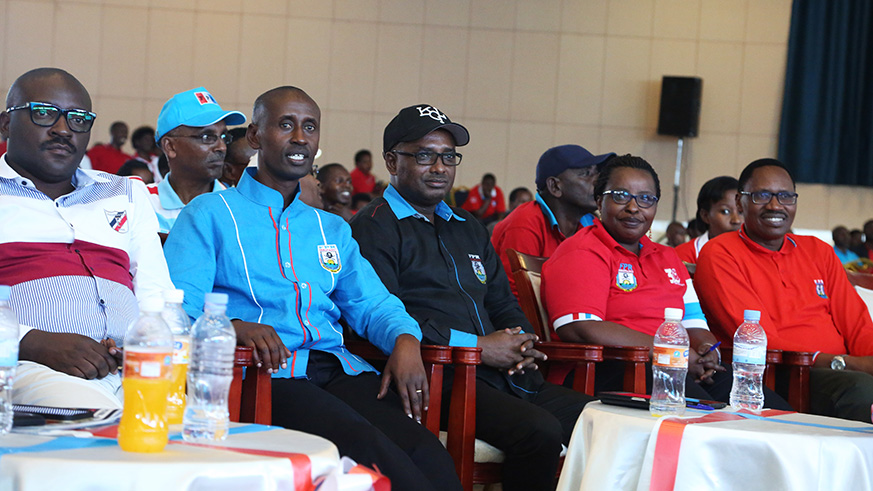 RPF Members of Gasabo District follow votes counting during the elections at Dove Hotel