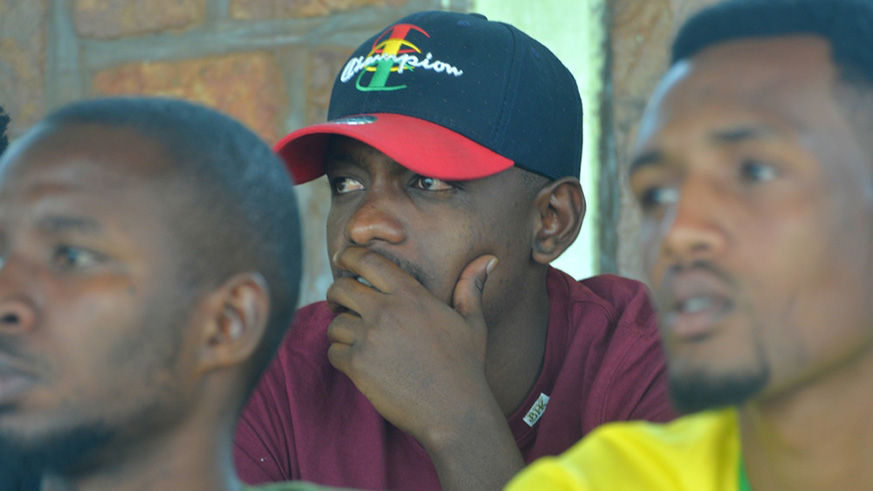 Full-center Micheal Rusheshangoga who is reported to have re-signed for APR, was also at the match. Courtsey