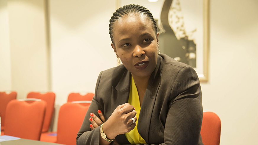 Akamanzi speaks to The New Times last week. Nadege Imbabazi. 