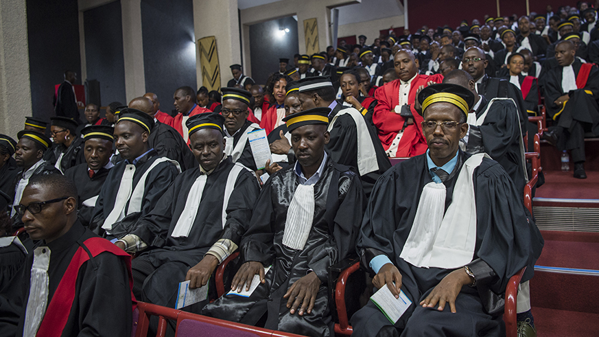 A cross-section of judges in Primary and Intermediate courts and prosecutors during the launch of the Judicial Year at parliament last year. The realignment of primary courts will bring about efficiency. Courtesy.