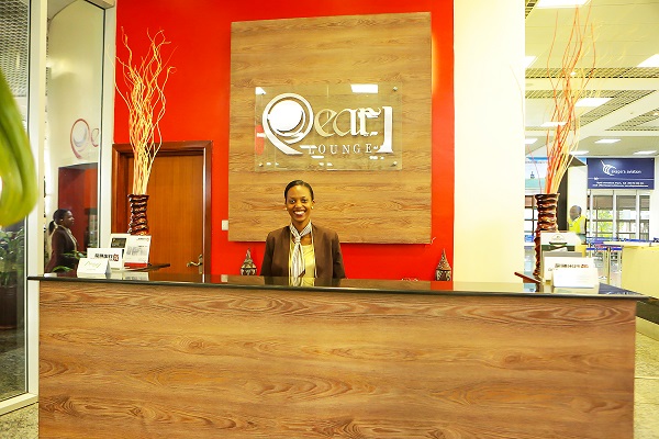 Pearl Lounge inside Kigali International Airport. Courtesy