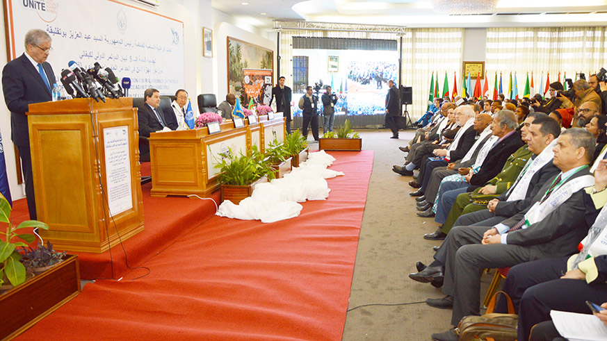 The prime Minister of Algeria officiating at the KICD held in Algiers