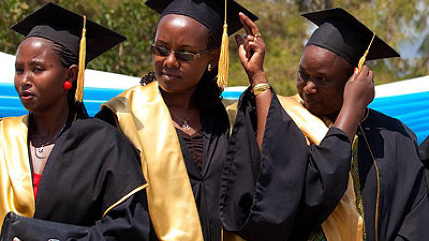 INILAK graduates during a past ceremony. Womenâ€™s education is an important  aspect in the gender equality drive. / The New Times