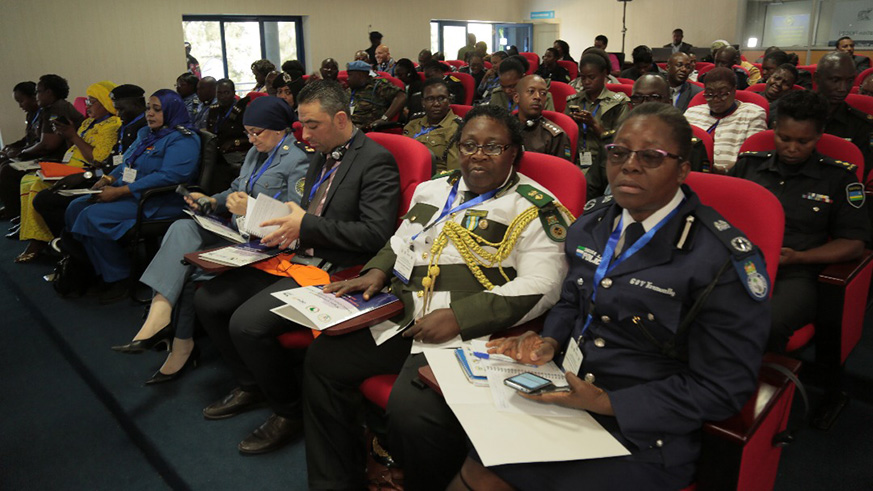 Participants from various African security institutions during the training. Courtesy