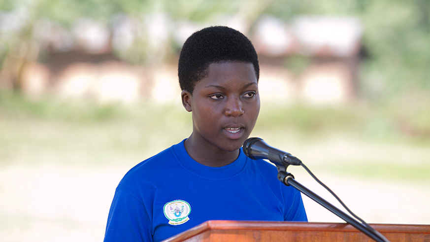 Mubyeyi Ndatwa Diane, Rwanda National Commission for Children in Gakenke District speaking on behlaf of children