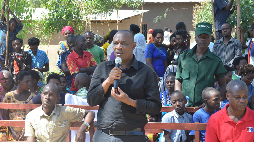 Alexis Mucumbitsi, in charge of nutrition and hygiene in Early Childhood Development Program (NCDP)