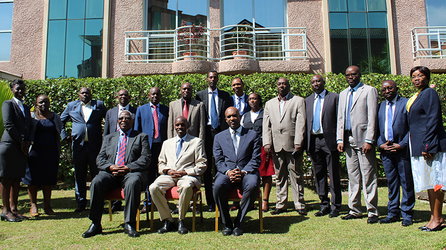 The participants pose for group photo.Michel Nkurunziza