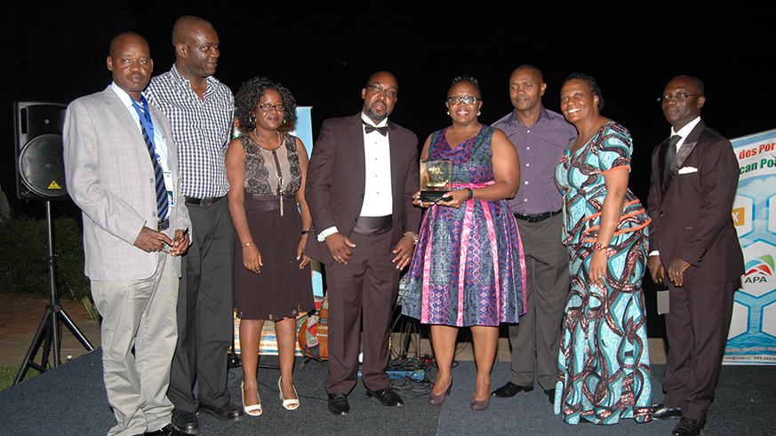 Managing Director Mrs. Catherine Mturi-Wairi received the award on behalf KPA during the African Ports Awards ceremony held in Livingston, Zambia last year.