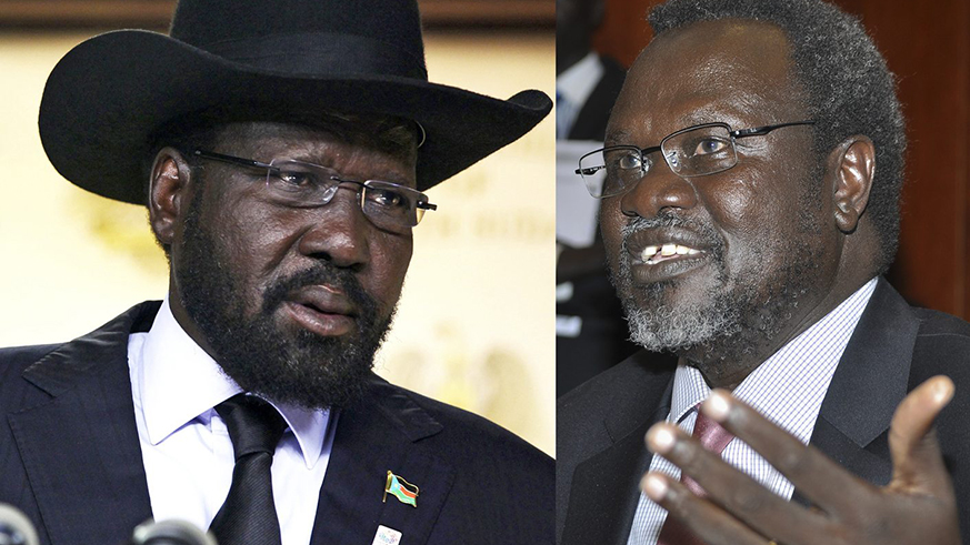 Salva Kiir and Riek Machar. Net photo.