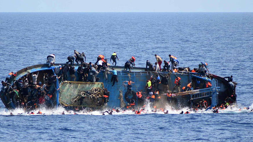 UNHCR says 220 people drowned while attempting to cross the Mediterranean Sea to reach Europe. (Net photo)